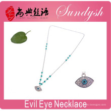 Evil Eye Jewelry Hecho a mano Lucky Evil Eye Significado Collares de plata